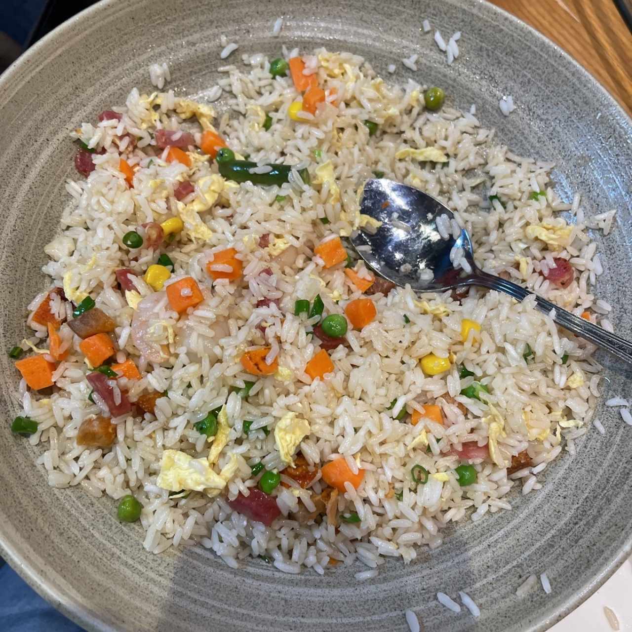 Chongfun de arroz con Camarón
