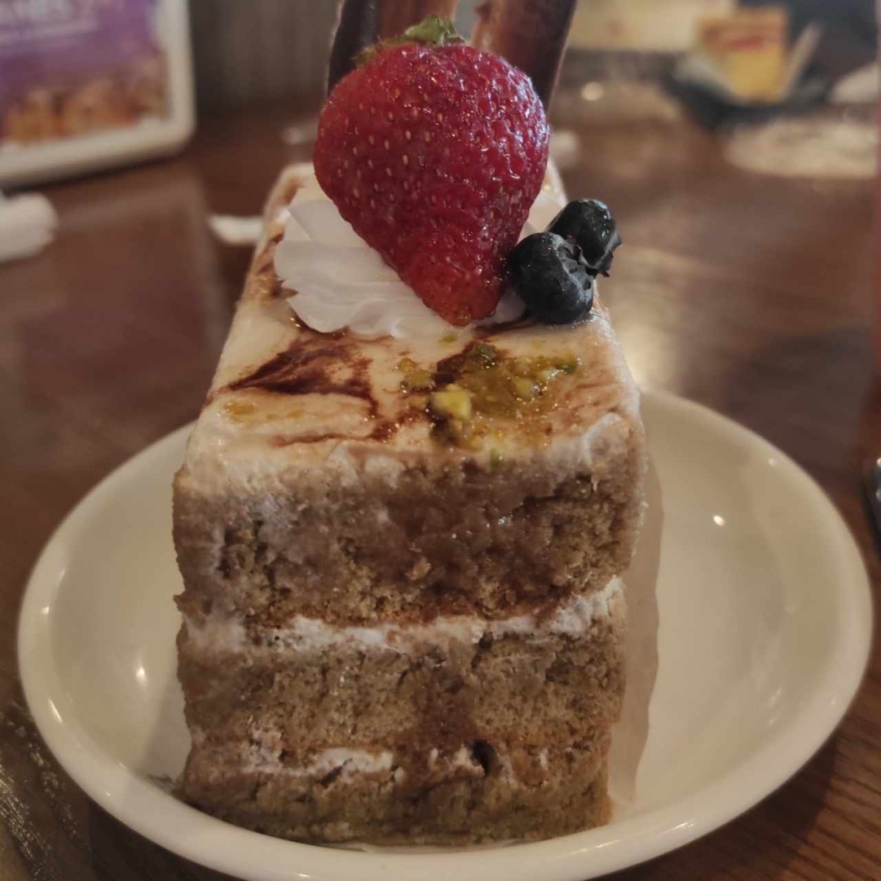 pastel de café.