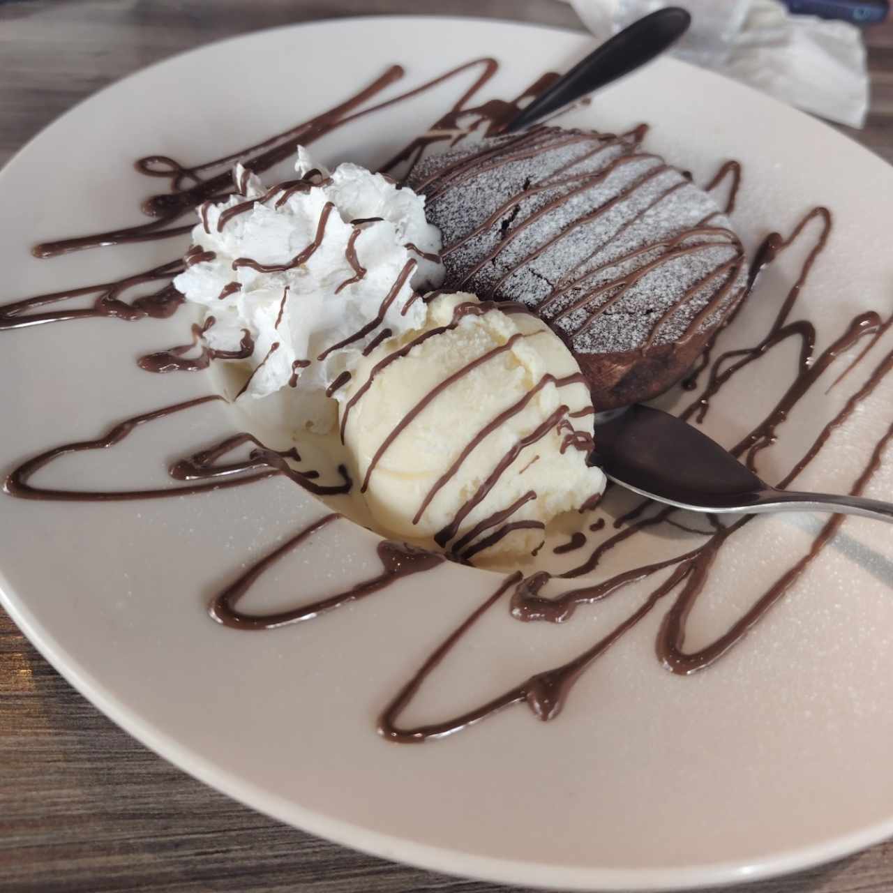 Volcán de chocolate