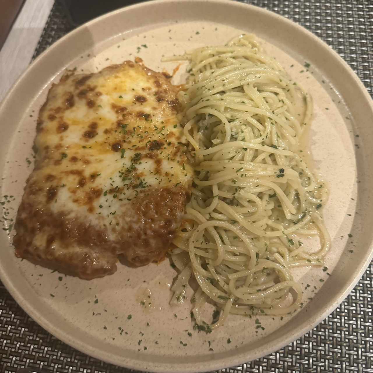 Milanesa de Pollo a la Parmesana