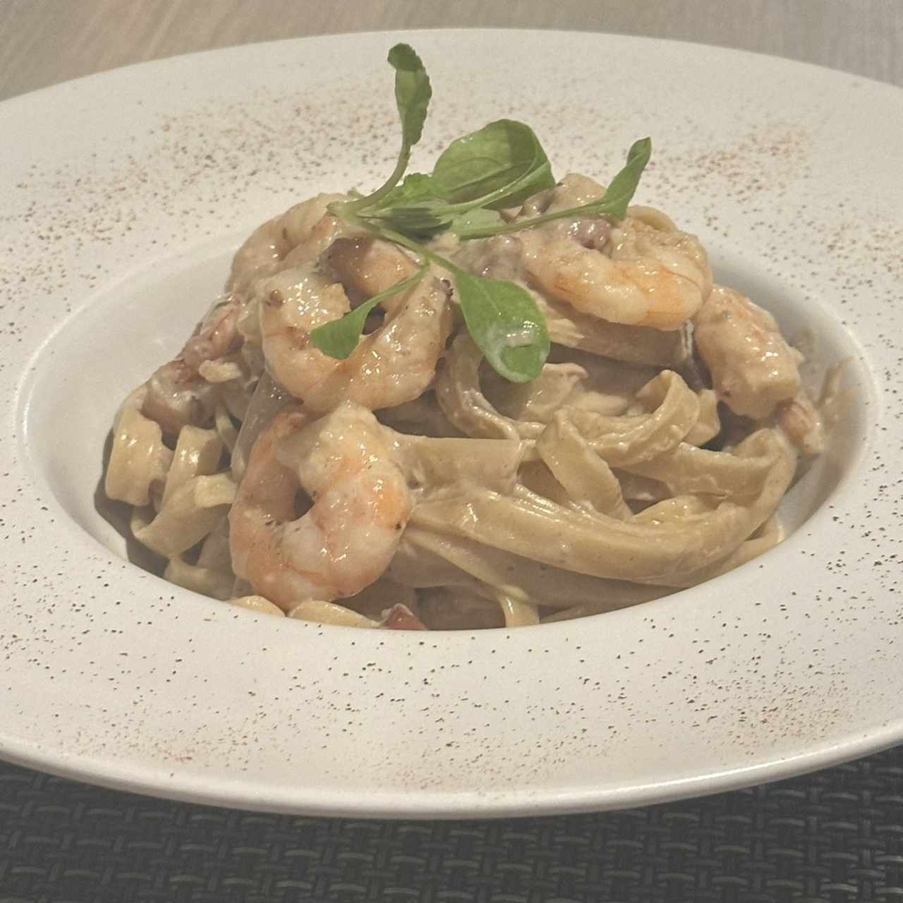Fettucine Strega con Extra Camaron
