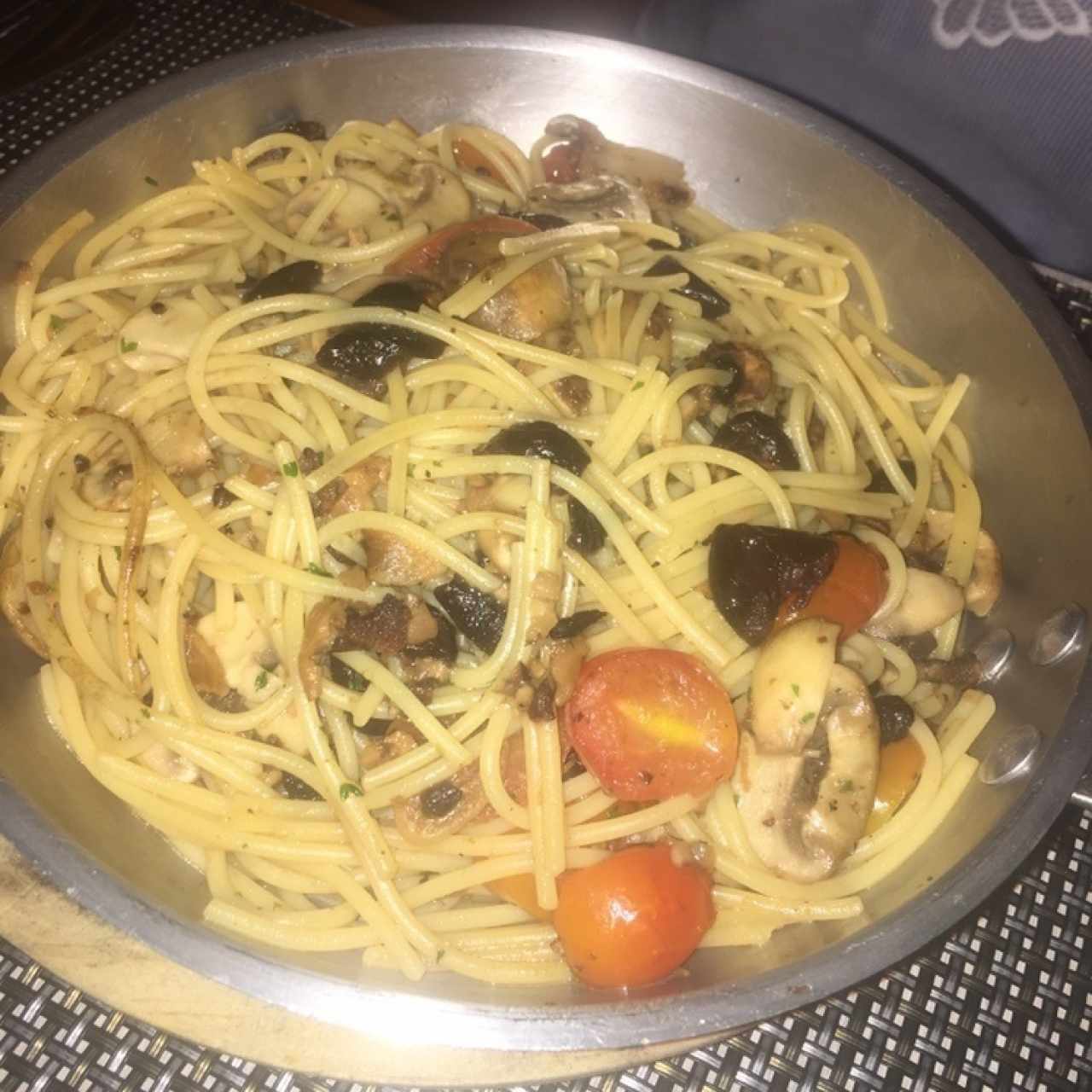 spaguetti con vegetales