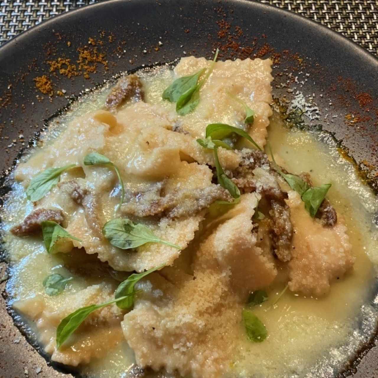 Carboraviolo de Grana Padano e Ricotta
