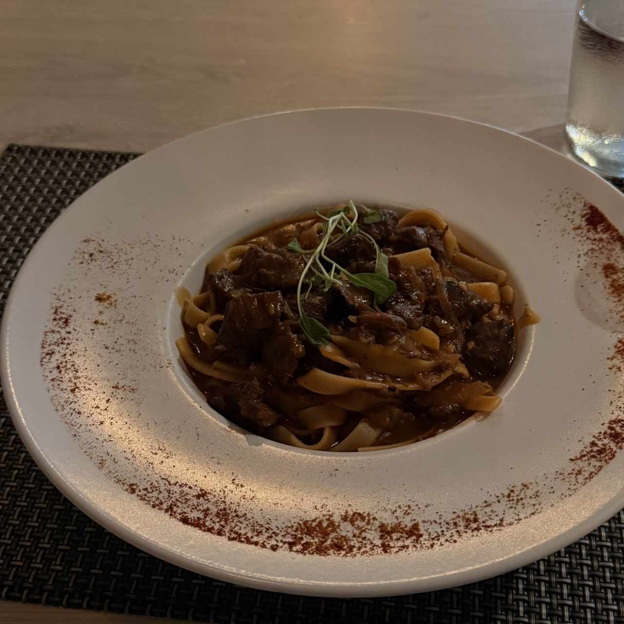 Fettuccini en Osobucco Deshuesado