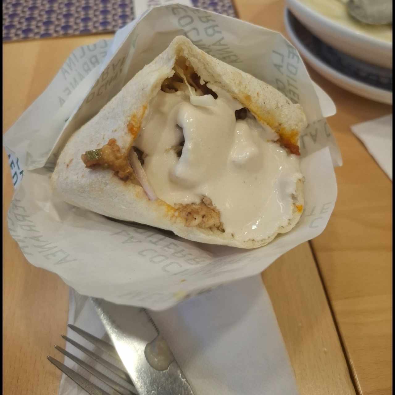 Pita - Shawarma de pollo
