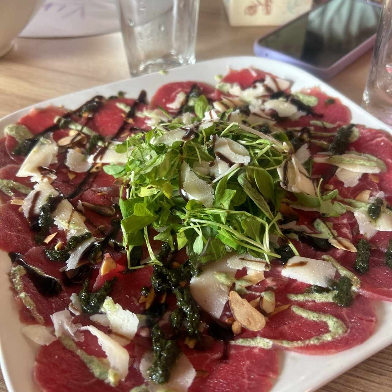 Entradas - Carpaccio de Res