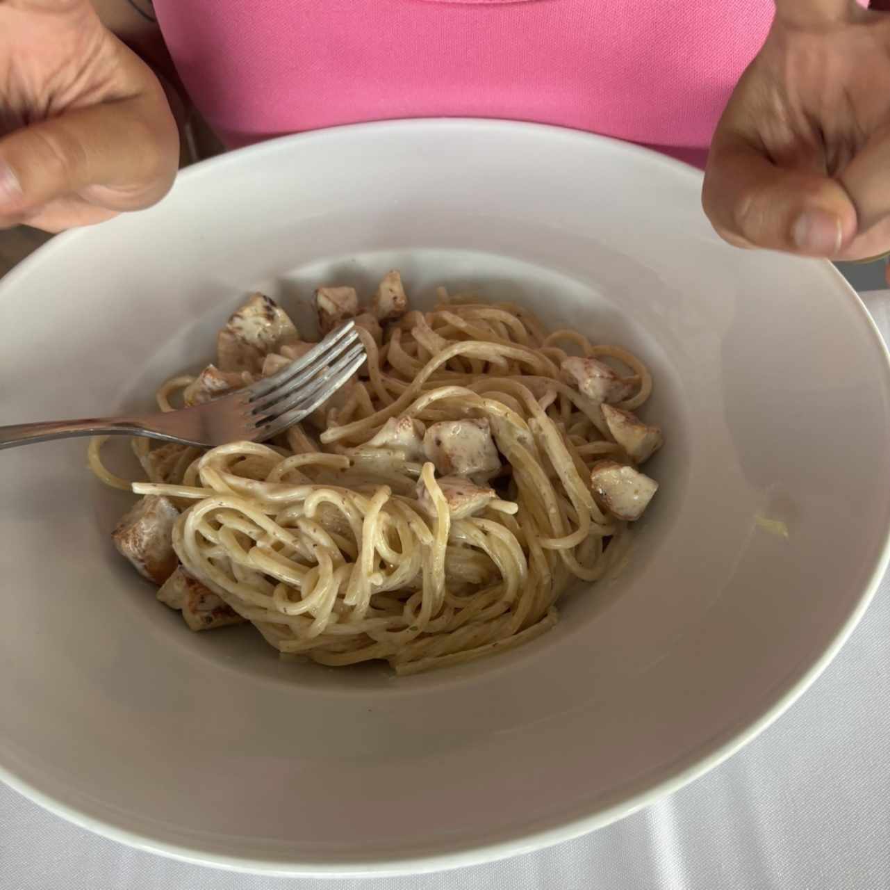 Pasta con pollo