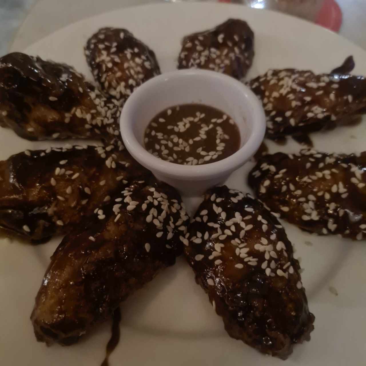 Alitas de Pollo con Salsa de Ron y Raspdura
