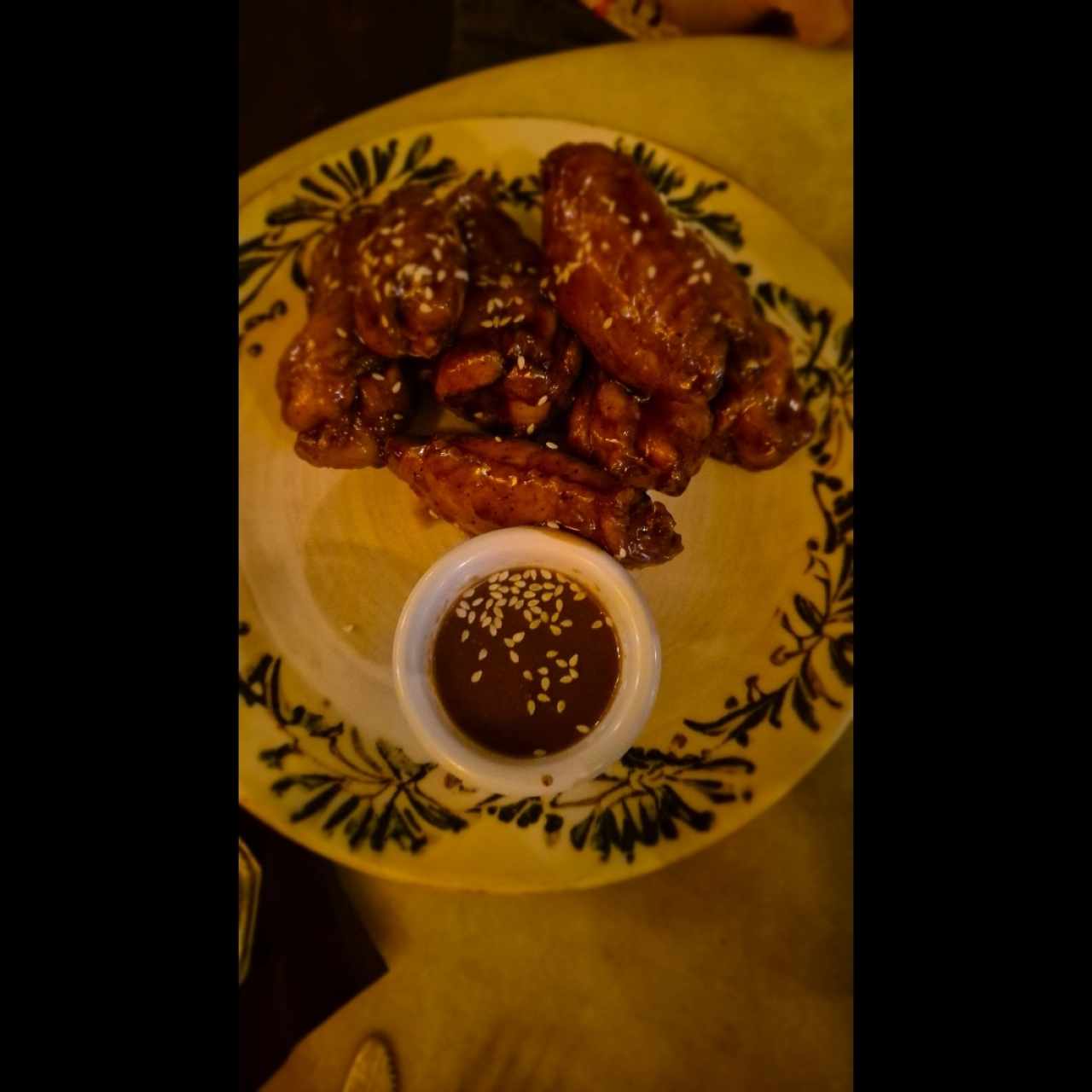 Alitas de Pollo Miel y Ron