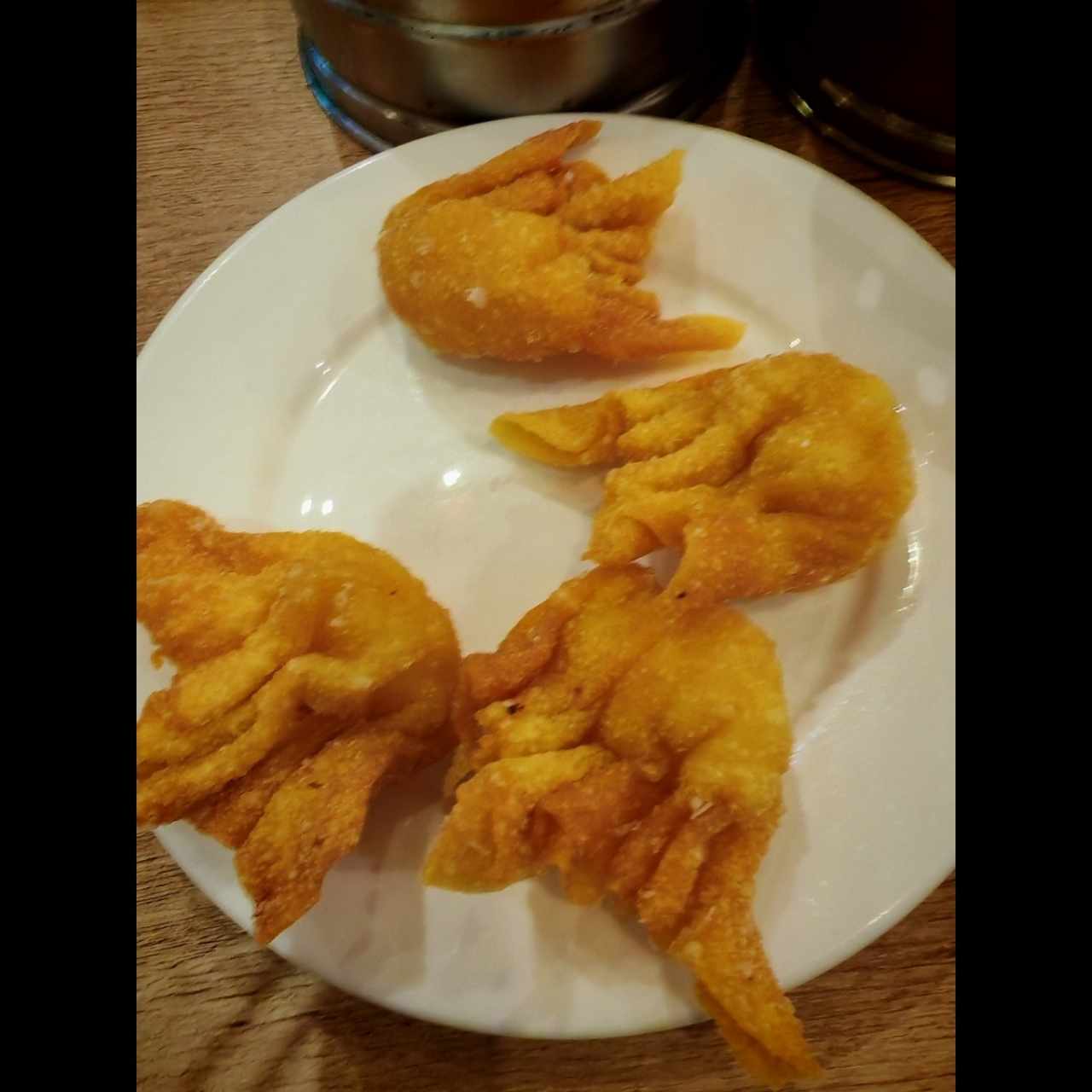 Wantanes de camarones