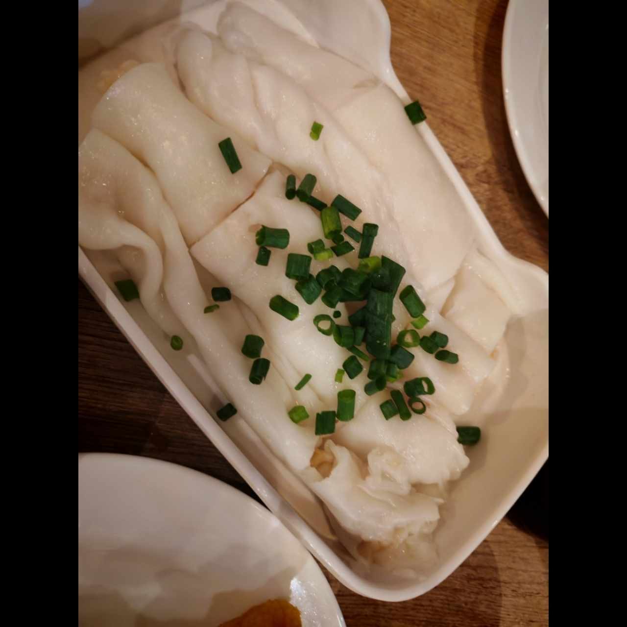 Chee cheong fun de camarón 
