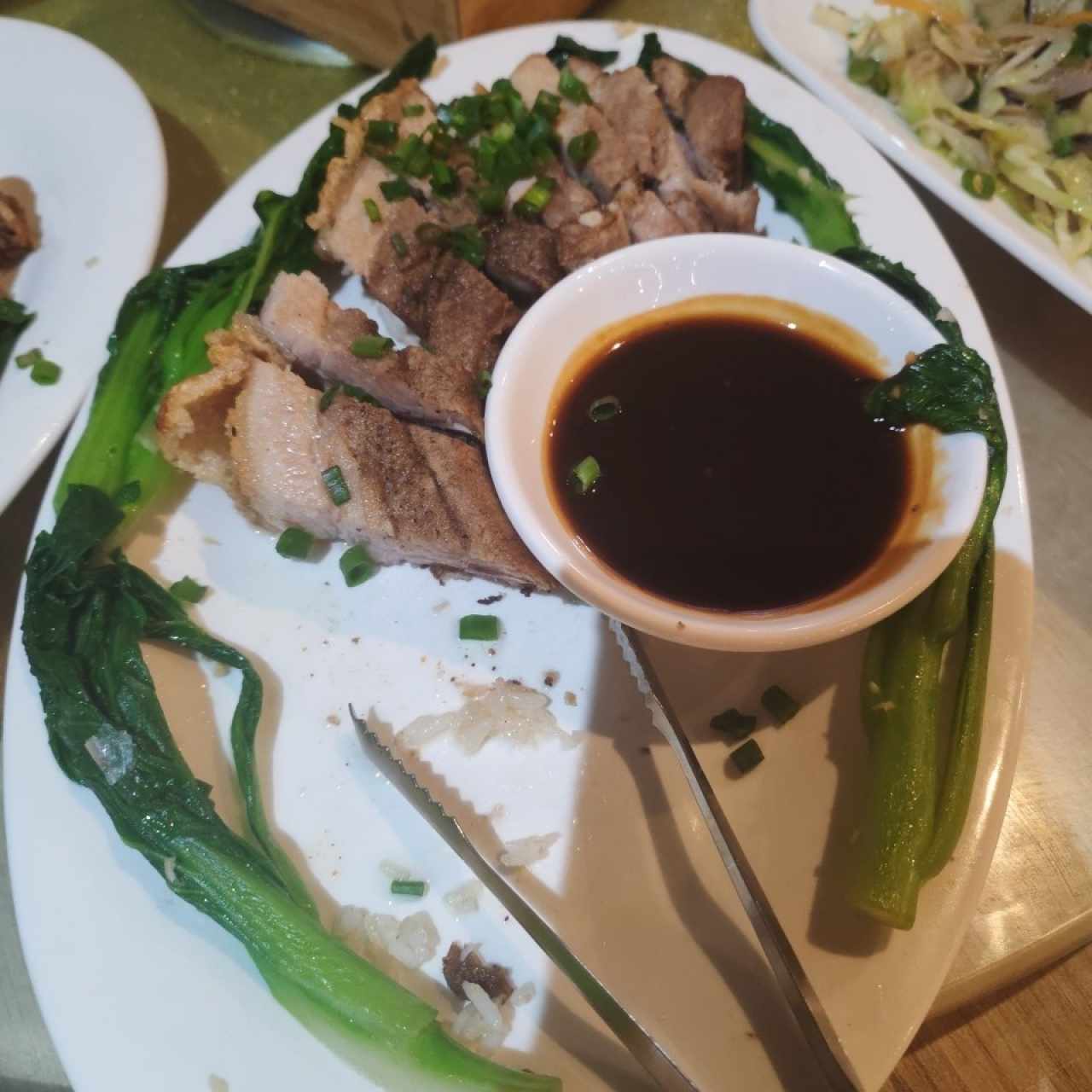 Puerco ahumado frito