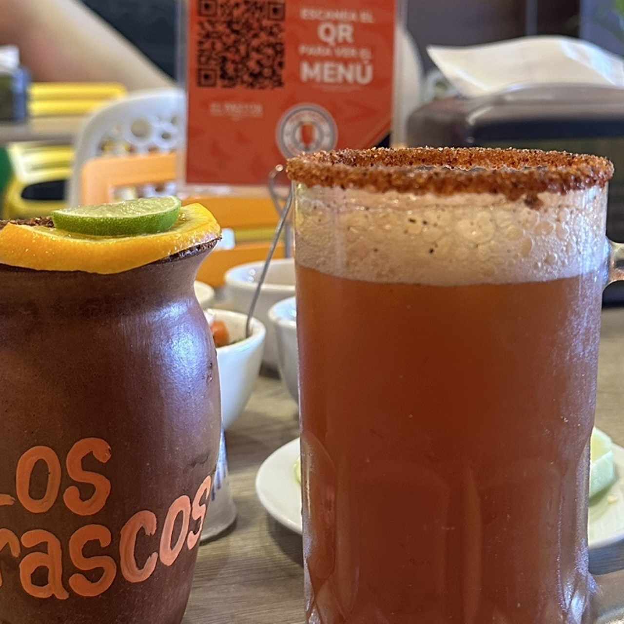 Michelada + bebida casa 
