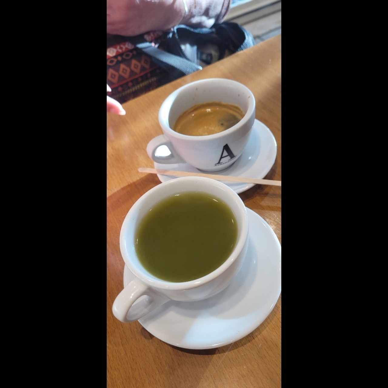 te matcha y cafe Expresso doble 