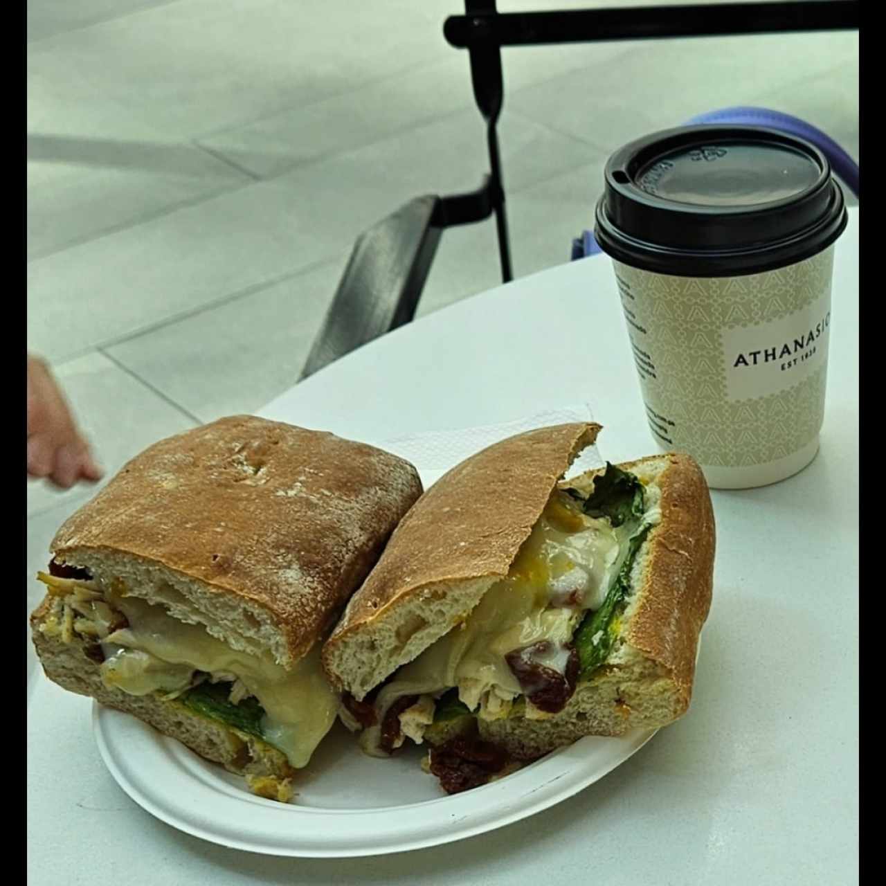 Panini de Pollo con hongos
