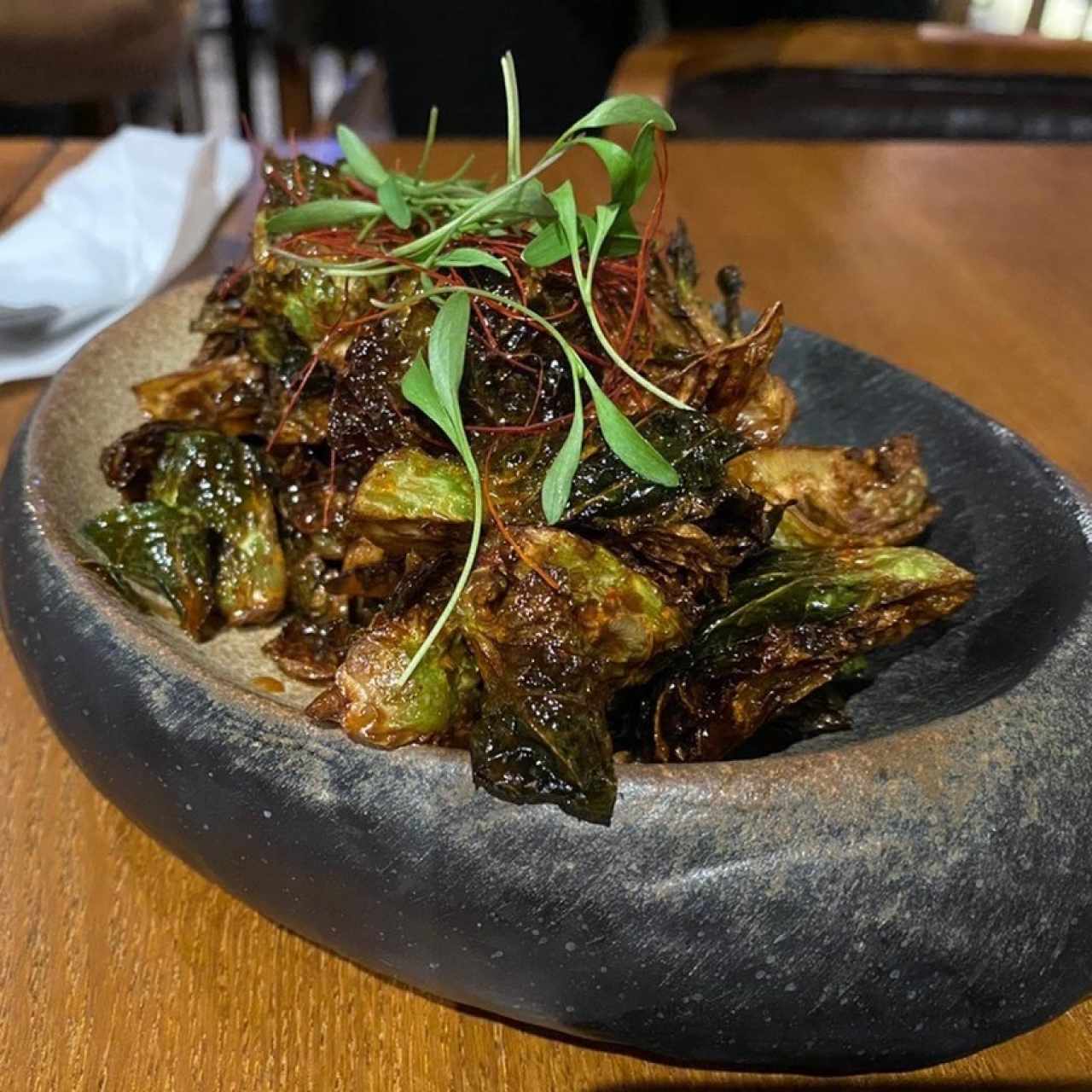 Crispy brussels sproud