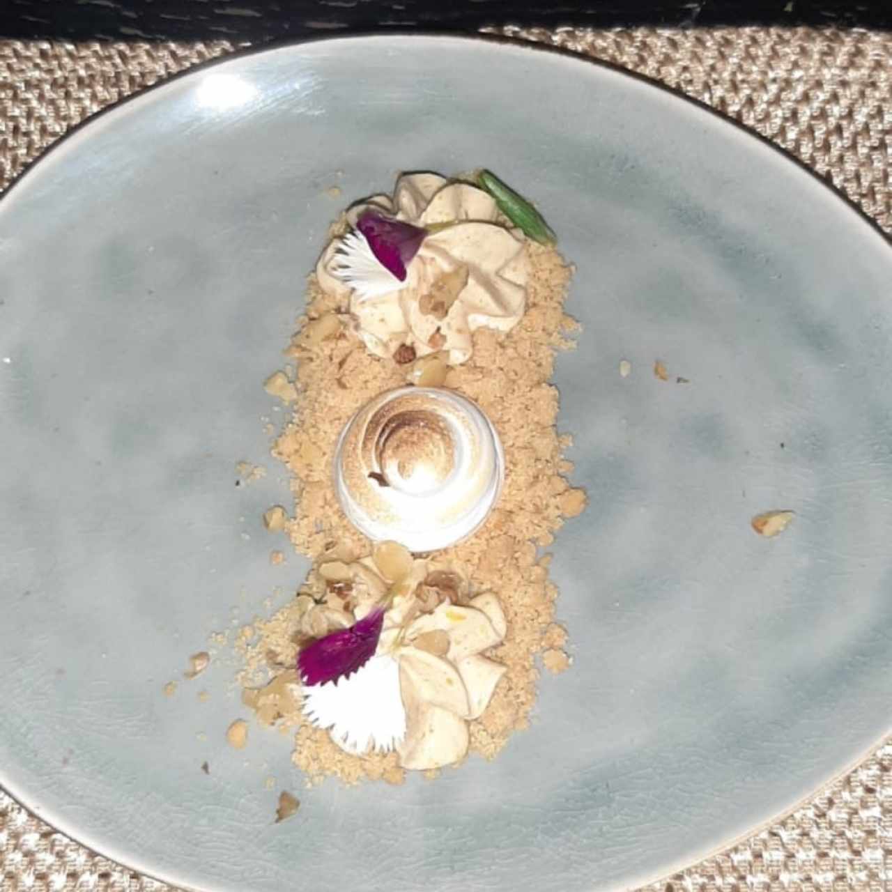 cheesecake de zapallo deconstruido