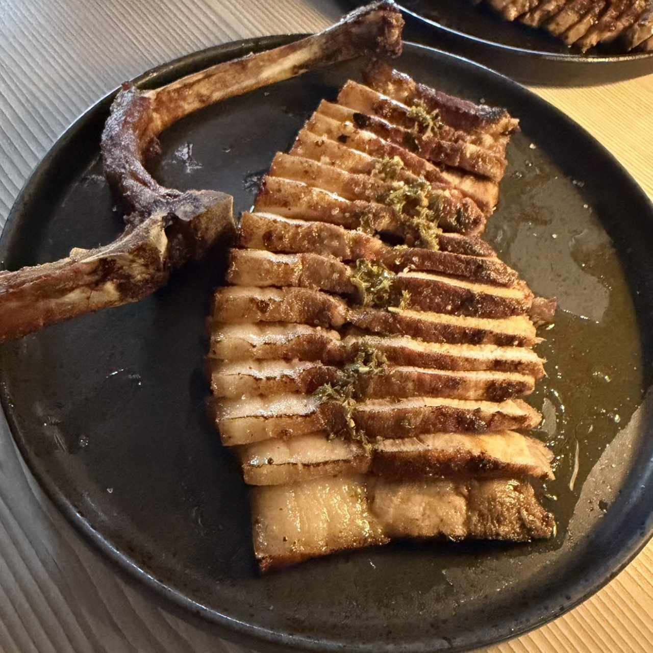 Pork tomahawk 