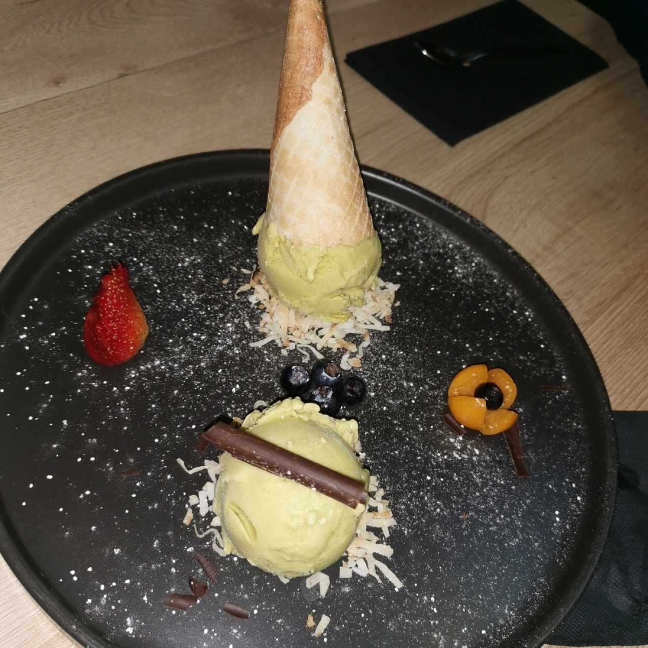 Helado de aguacate 