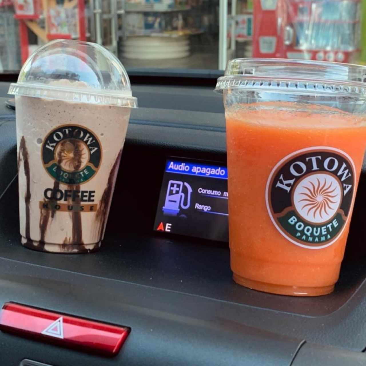 Frappe choco menta y papaya