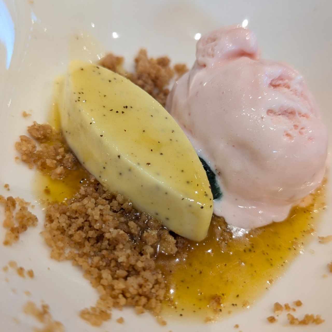 Postres - Pannacota de Maracuyá, lunch
