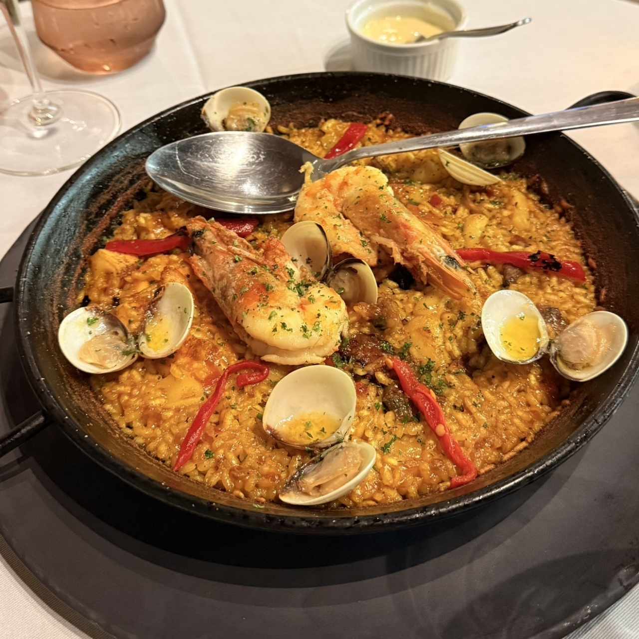 Arroz en Paella de Mariscos
