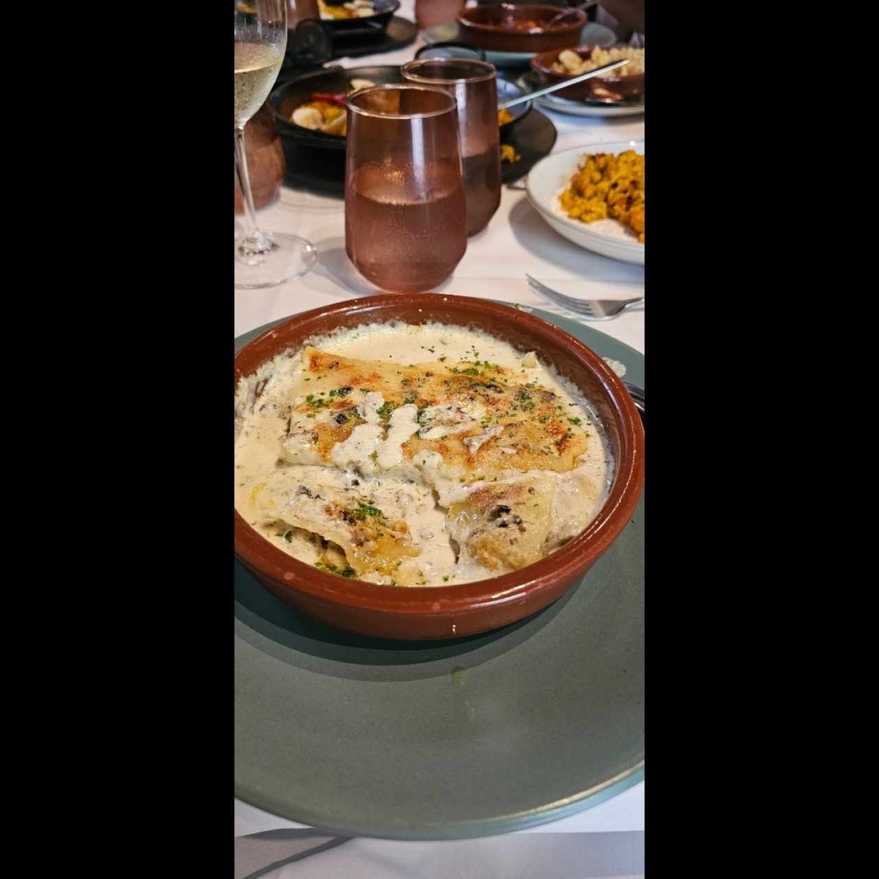 canelones de cochinillo