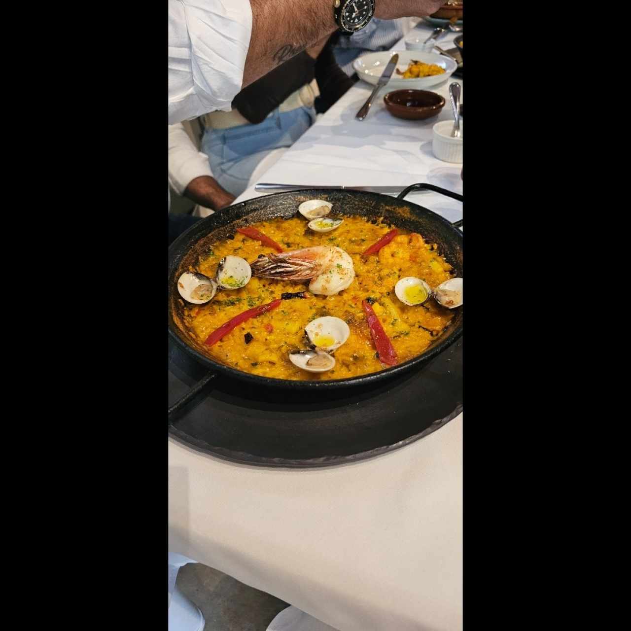 Arroz en Paella de Mariscos