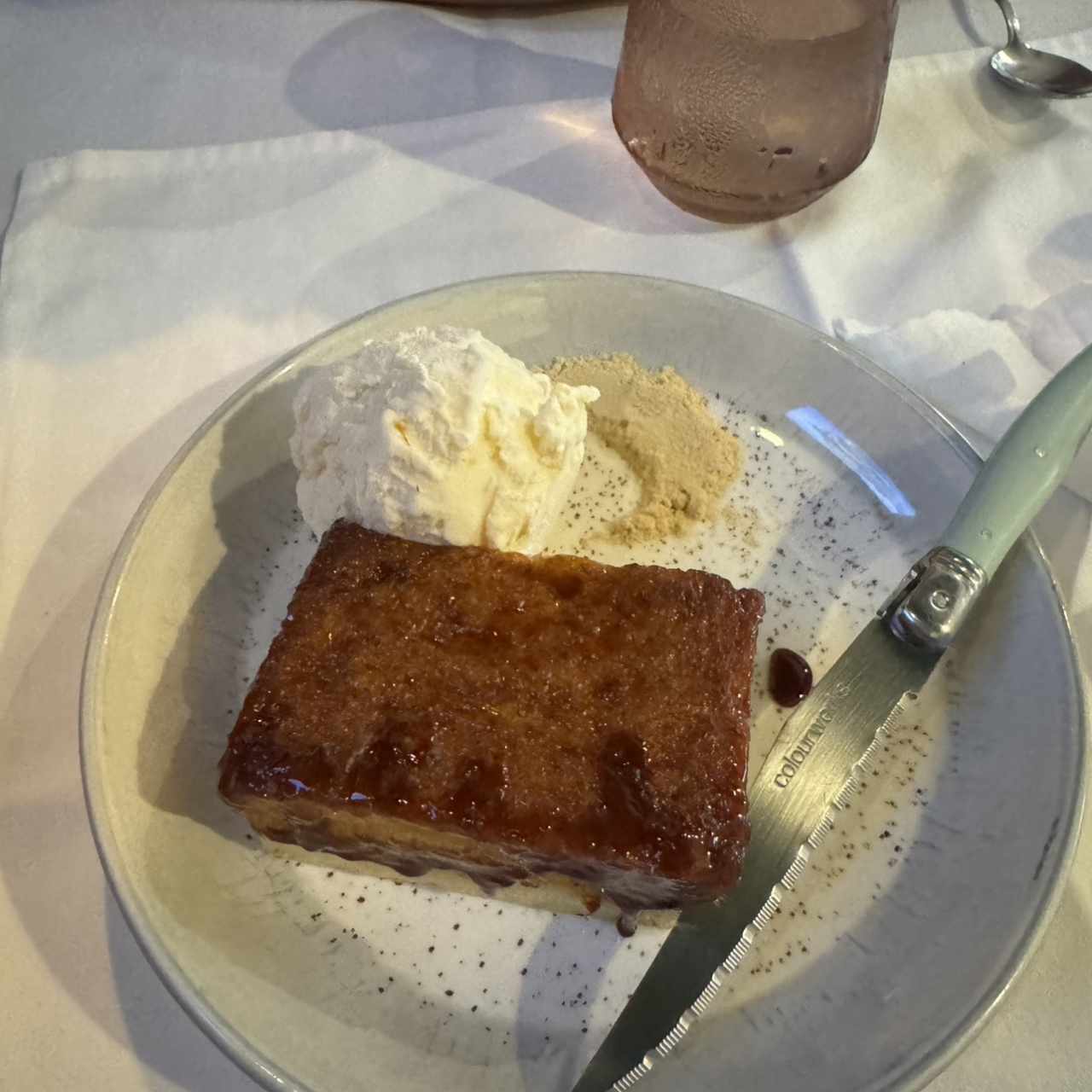 Torreja con helado