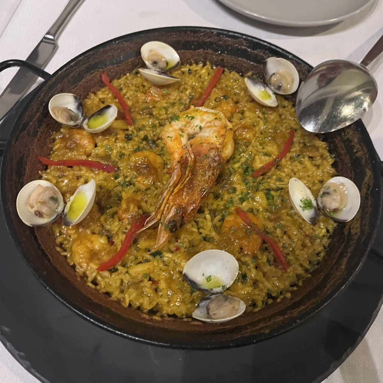 Arroz en Paella de Mariscos