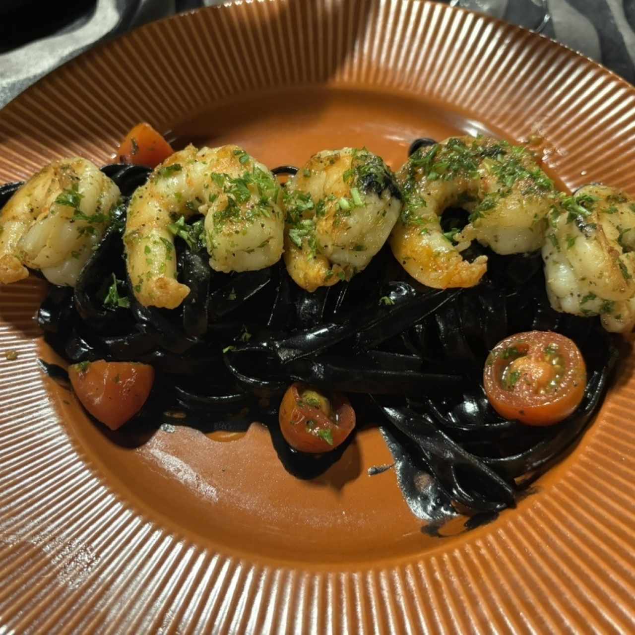 Pastas - Fettuccine con Langostinos