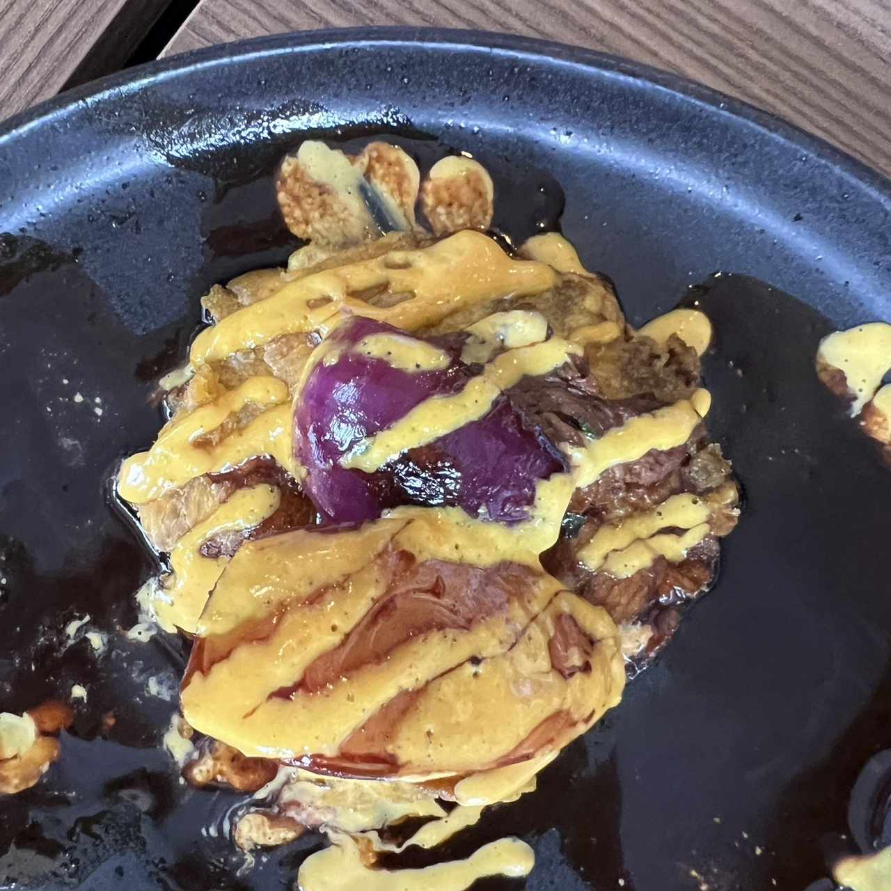 Patacon con carne