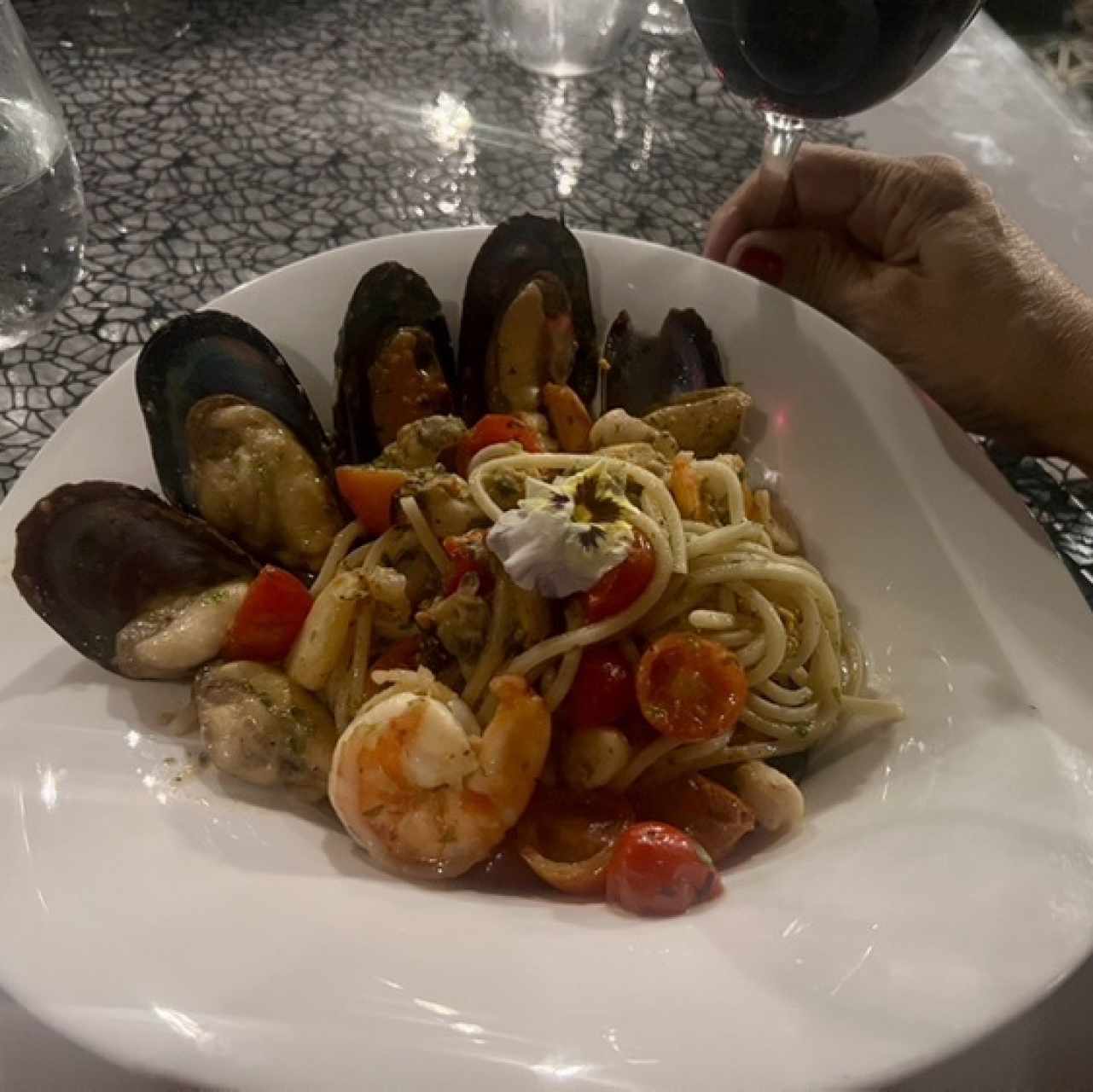 Espaguetis a lo Scoglio