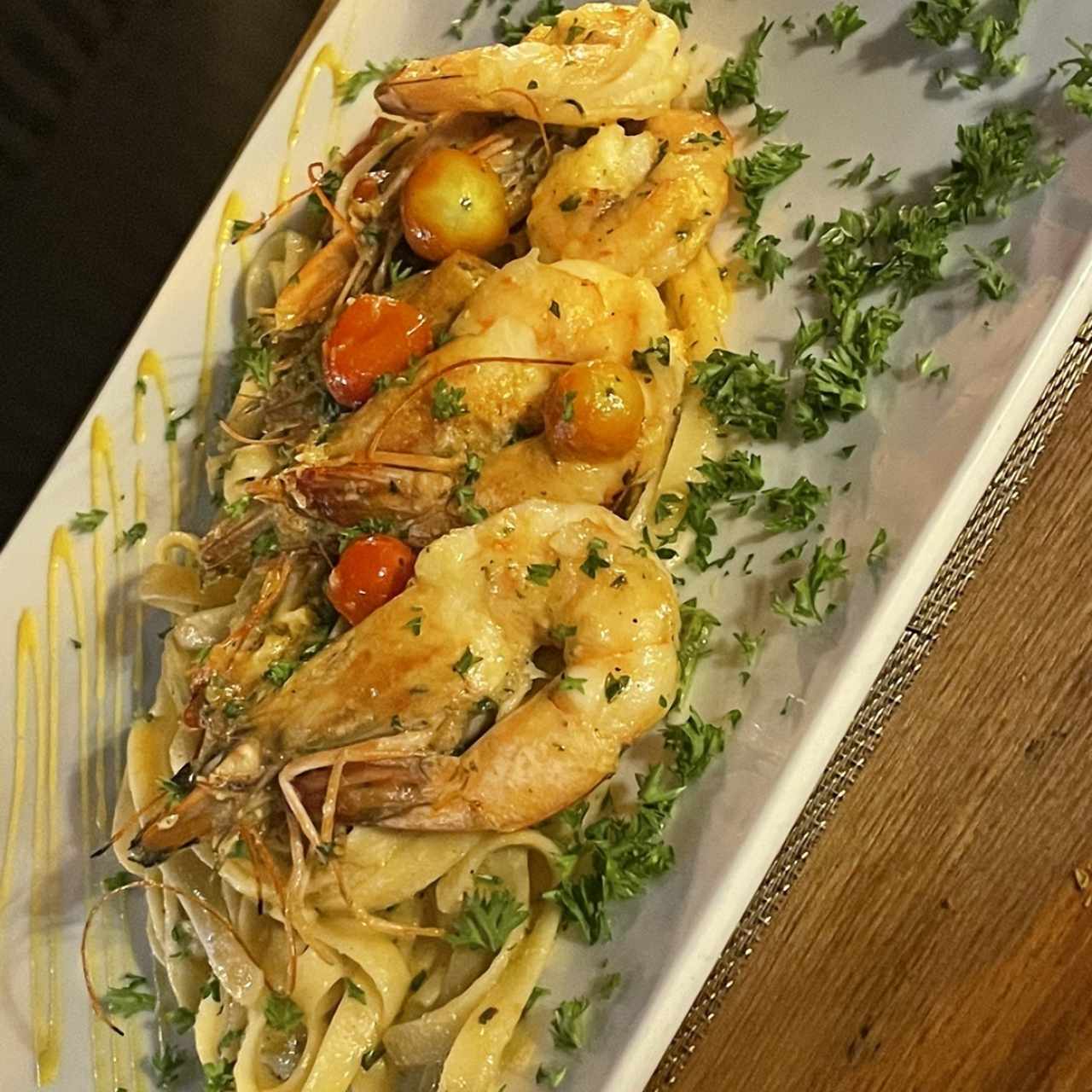 Pastas - Fettuccine con Langostinos