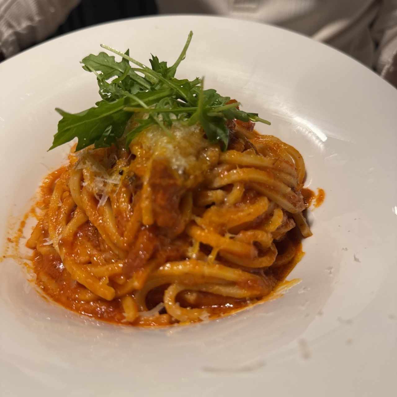 Espaguetis a la Amatriciana