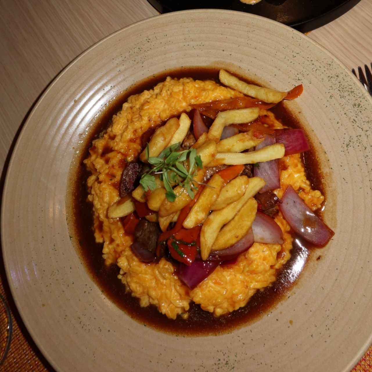 Risotto Lomo Saltado