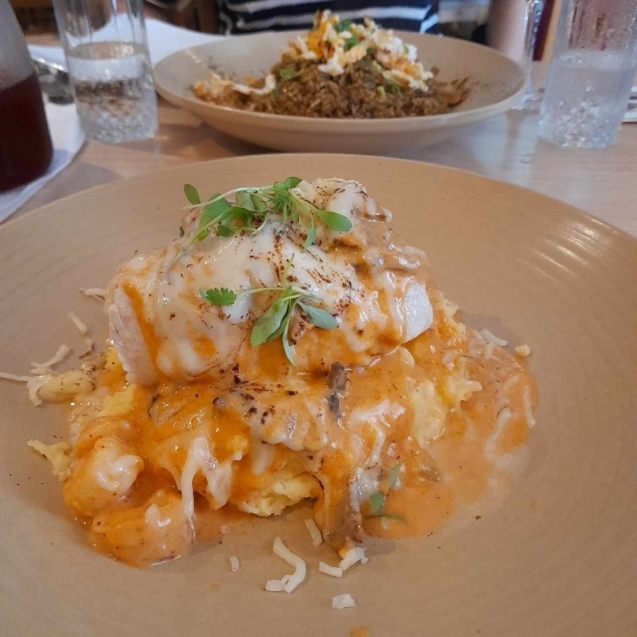 corvina rellena de camarones