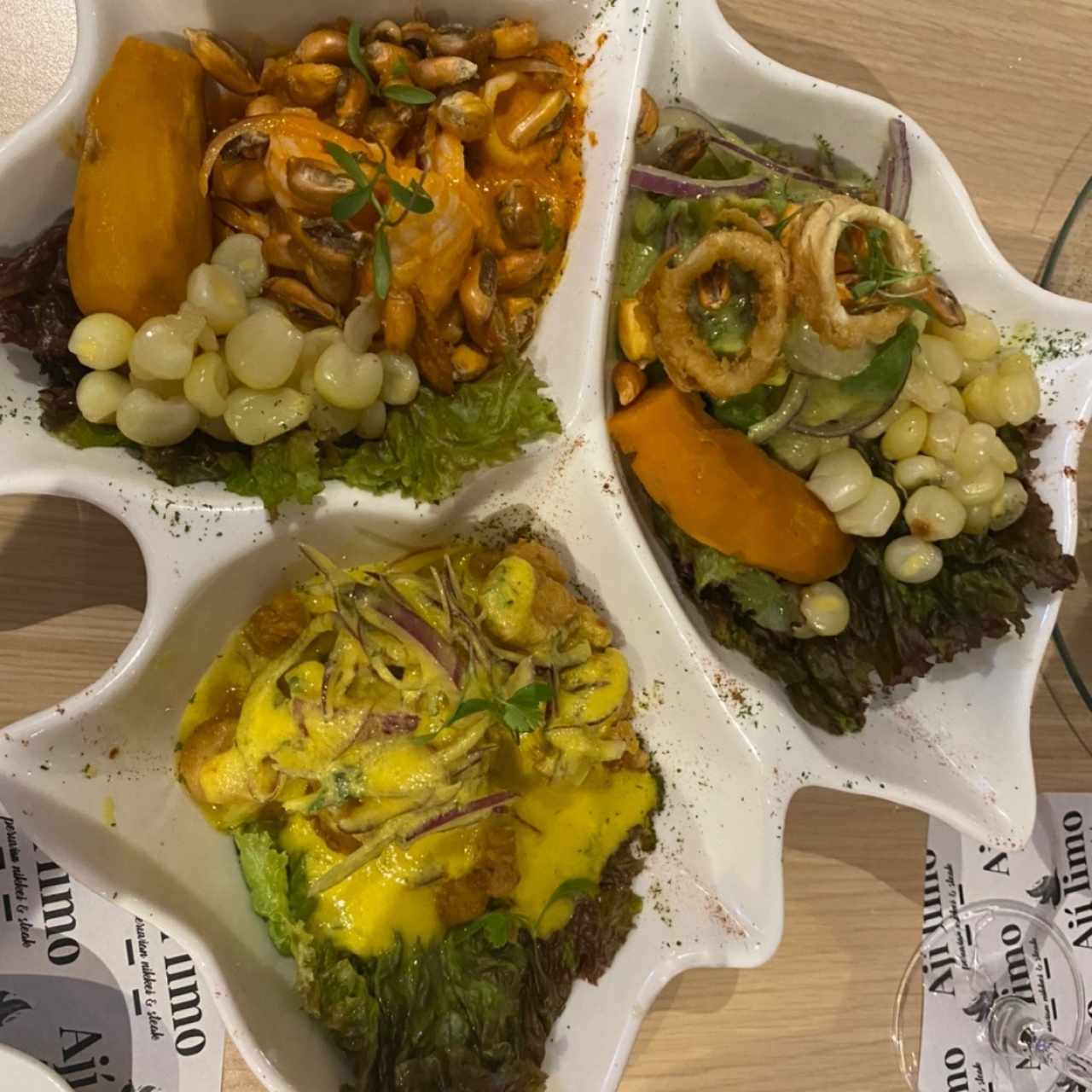 Degustacion de 3 ceviches 
