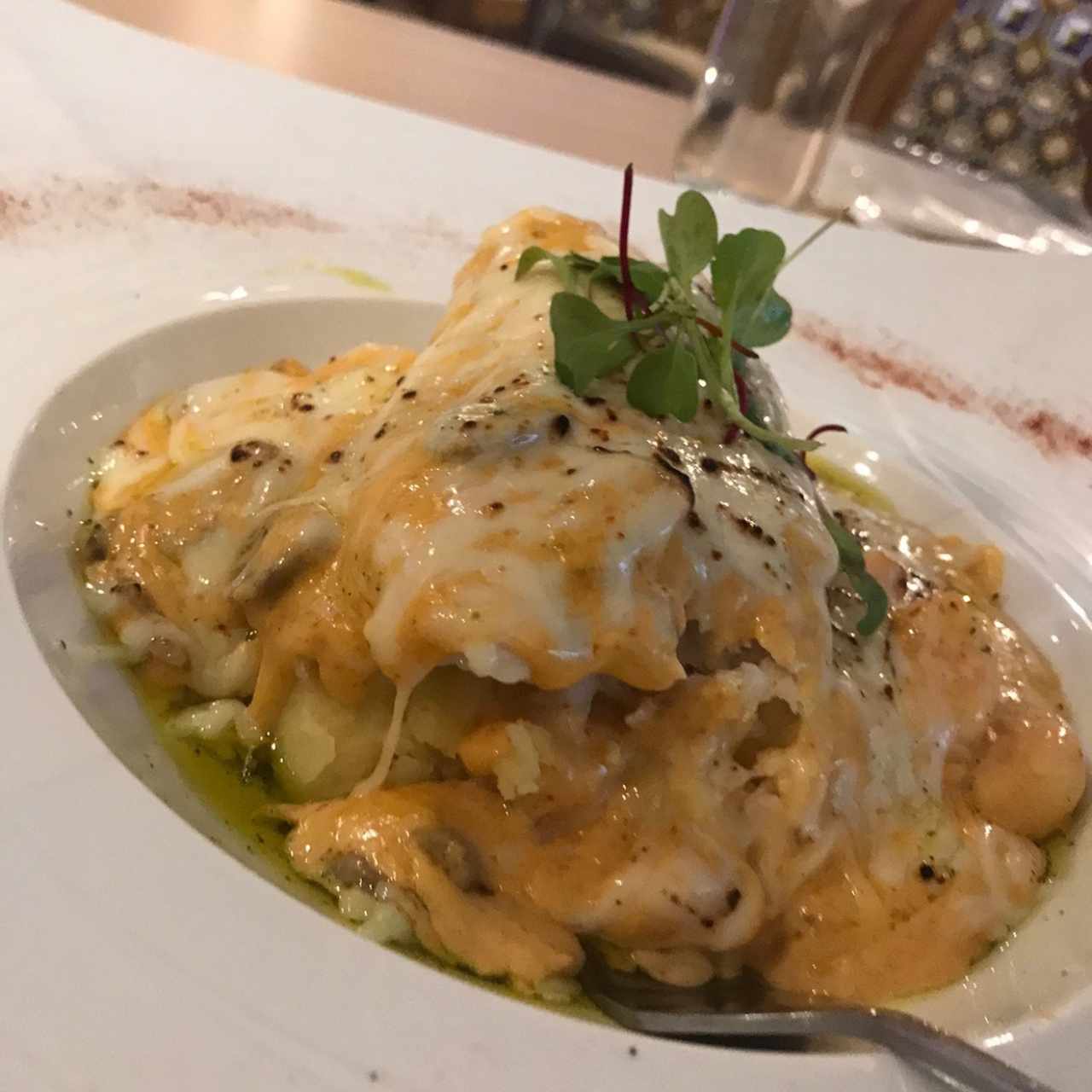 Corvina Rellena con Camarones