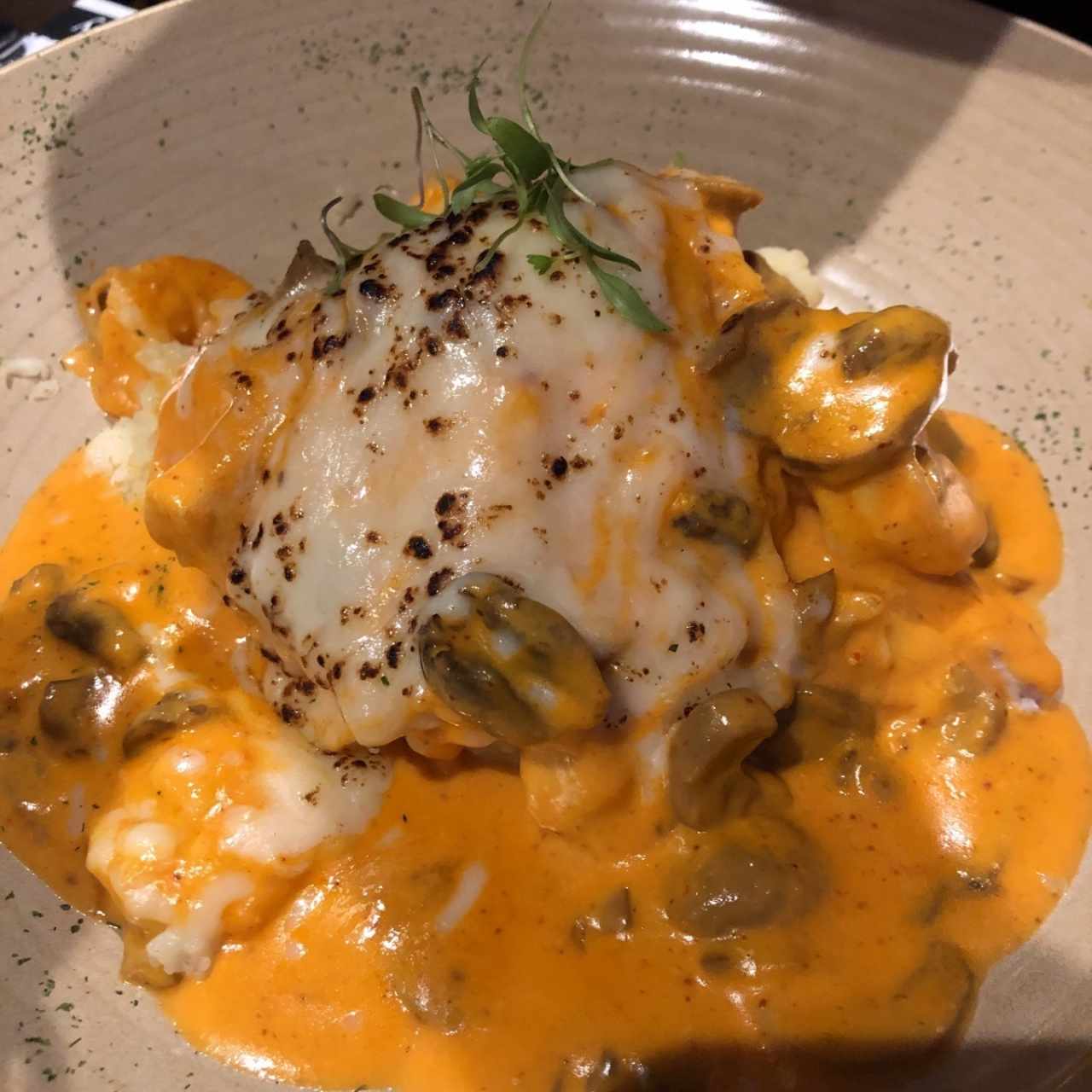 Corvina Rellena con Camarones