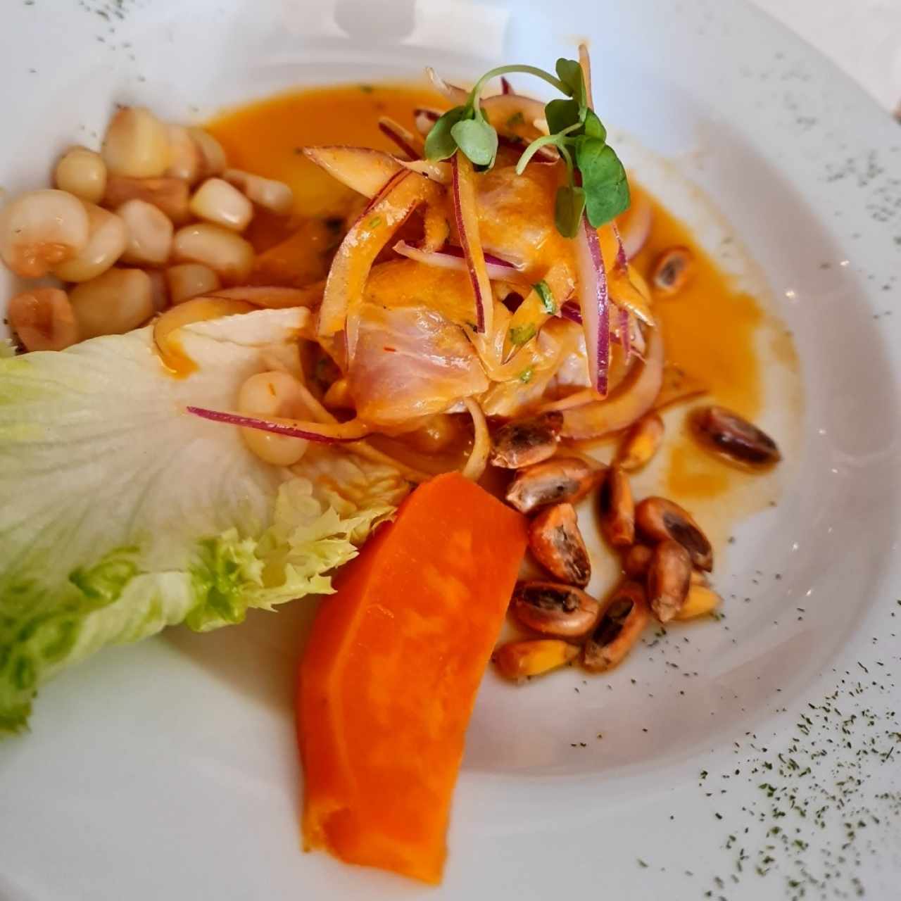 Entradas - Ceviche de Corvina