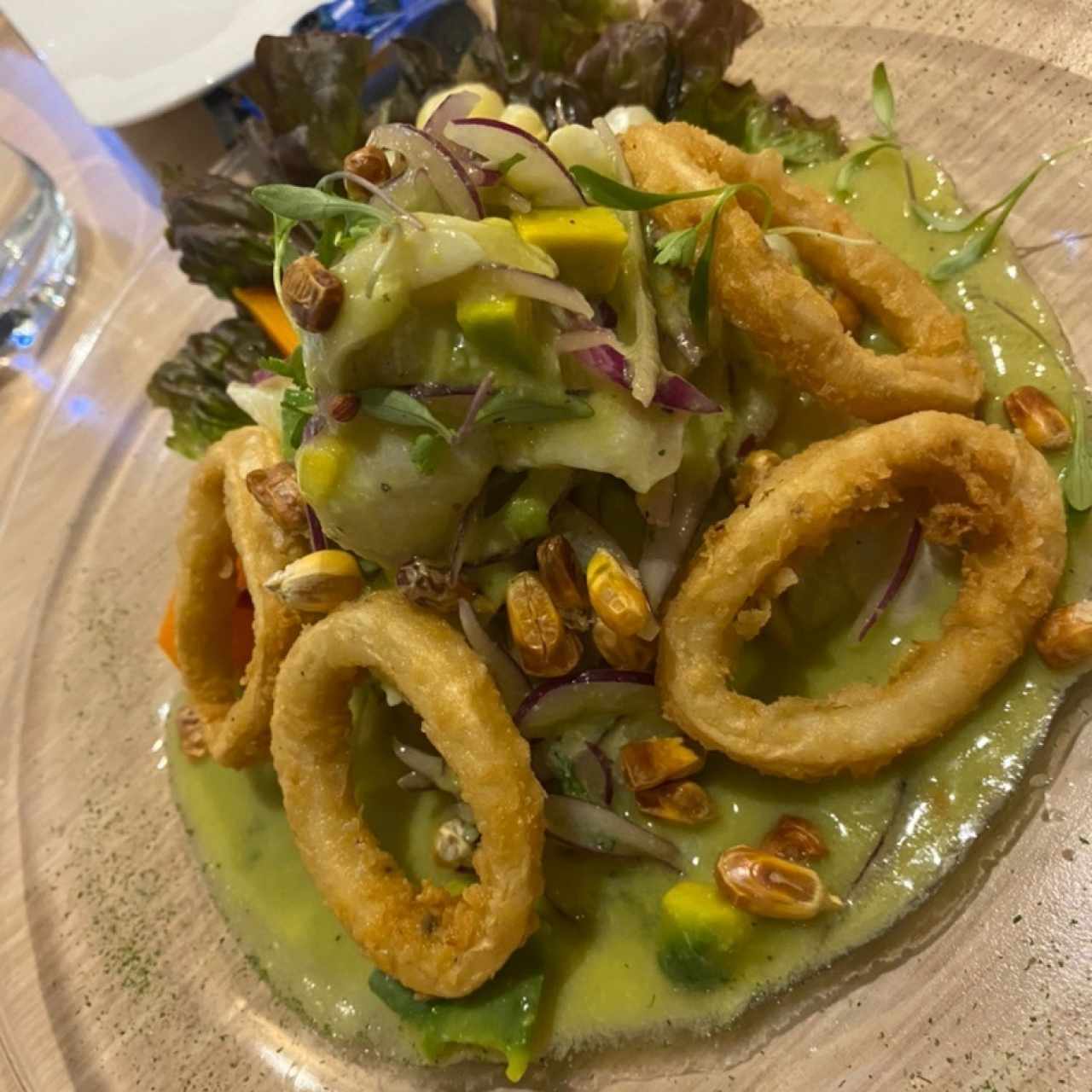 Ceviche de Corvina con Crema de Aguacate