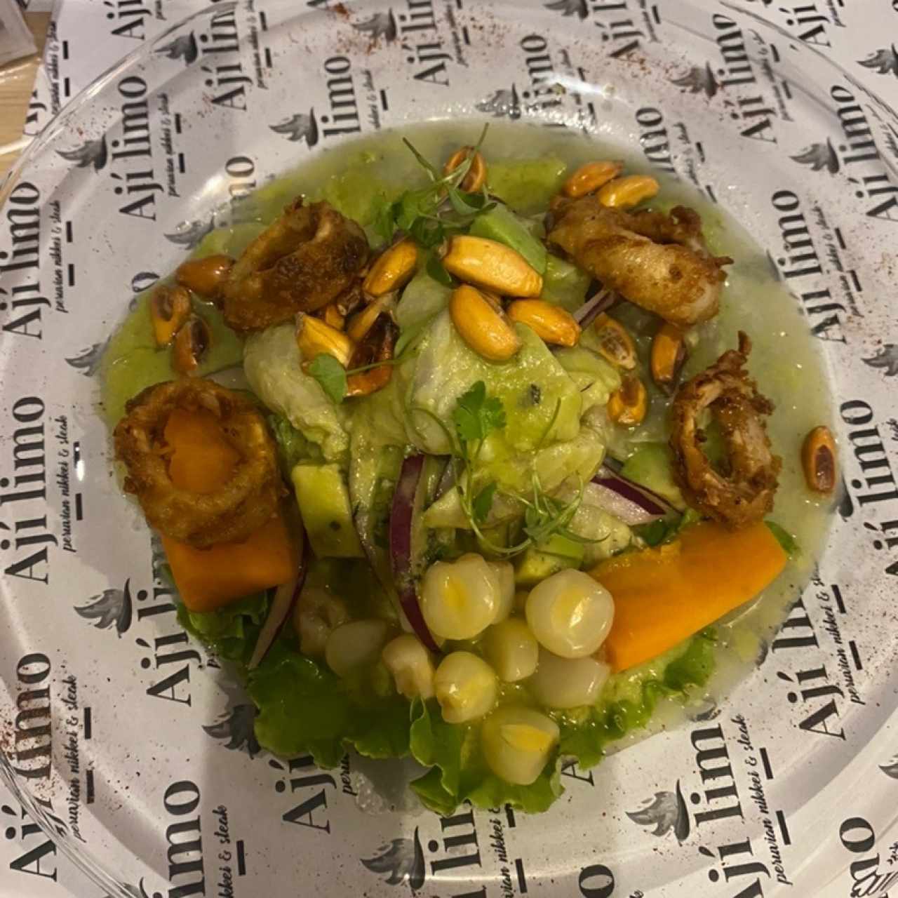 Ceviche de Corvina con Crema de Aguacate