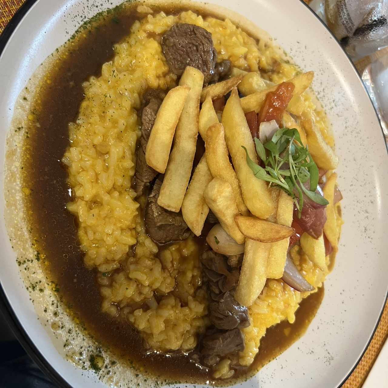 Risotto Lomo Saltado