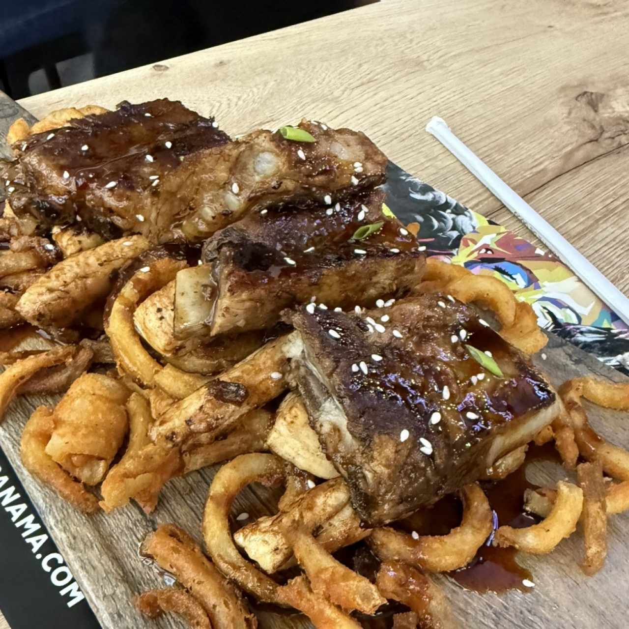 Sweet chicken and ribs