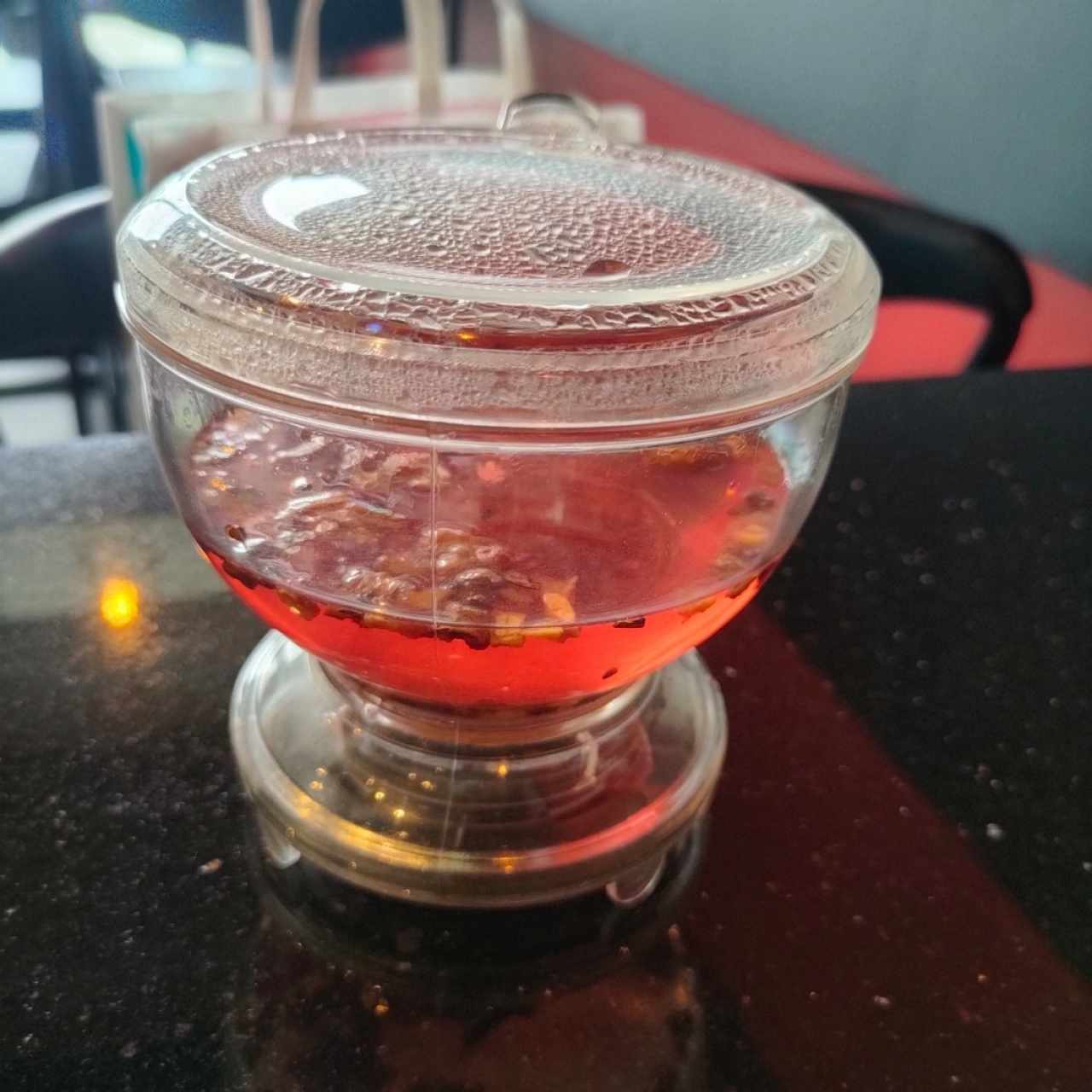 Té de infusión de frutas y almendras 