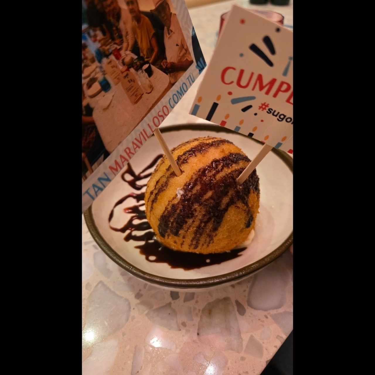 Postres - Helado Frito