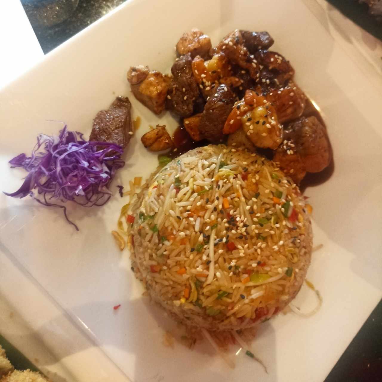 Mixto (pollo, filete y langostinos)