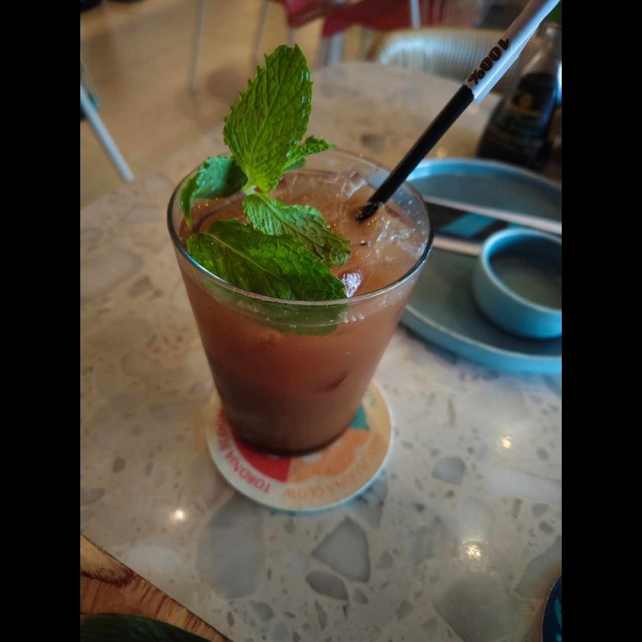 Soda de tamarindo con jengibre