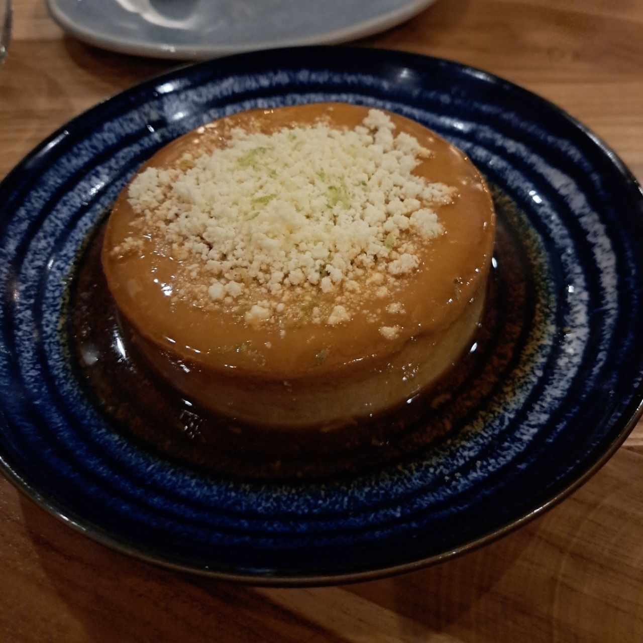 Flan de café con queso blanco